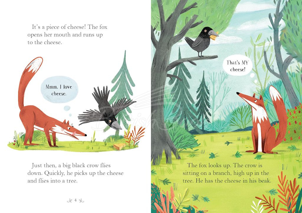 Книга Usborne English Readers Level Starter The Fox and the Crow зображення 2