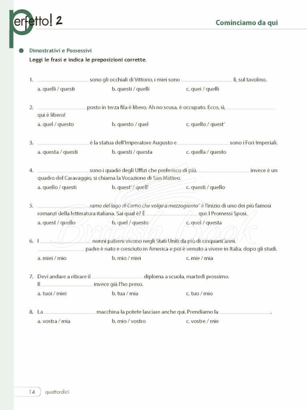 Підручник Perfetto! 2 Esercizi di grammatica italiana зображення 13