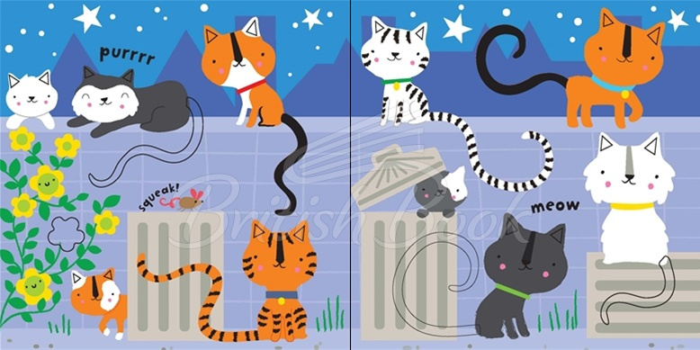 Книга Baby's Very First Fingertrail Play Book: Cats and Dogs зображення 2