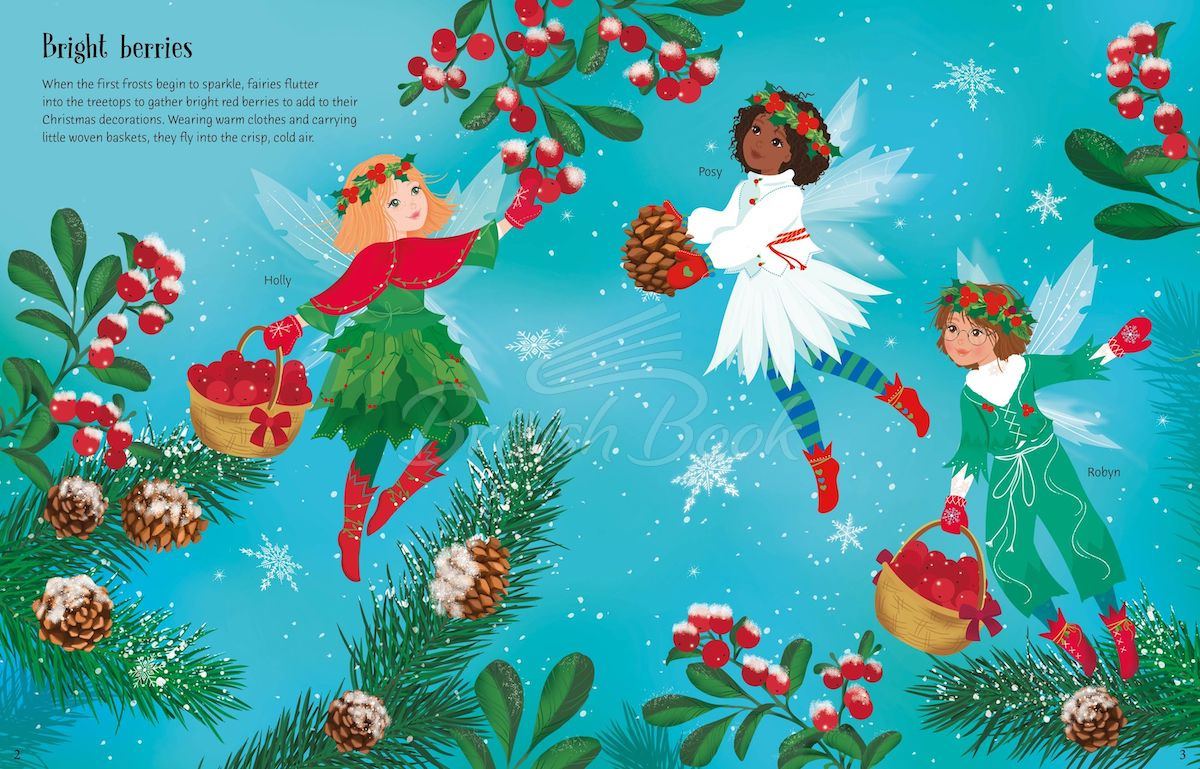 Книга Sticker Dolly Dressing: Christmas Fairies изображение 3