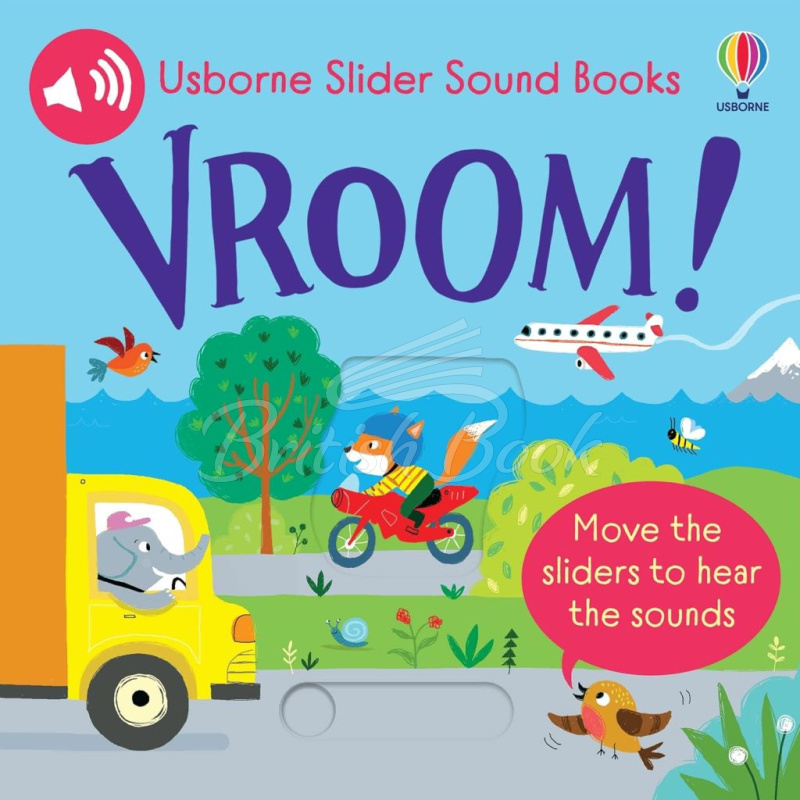 Книга Usborne Slider Sound Books: Vroom! зображення