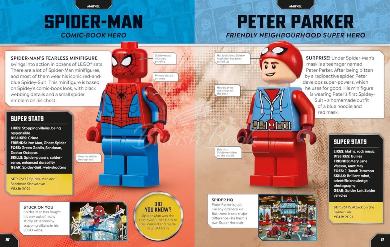 Книга LEGO Marvel Character Encyclopedia изображение 2