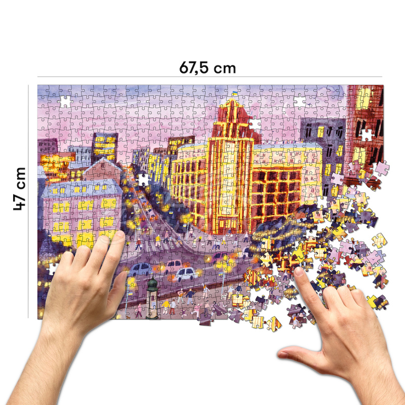 Пазл Київ Вечірній 1000 Piece Puzzle изображение 1