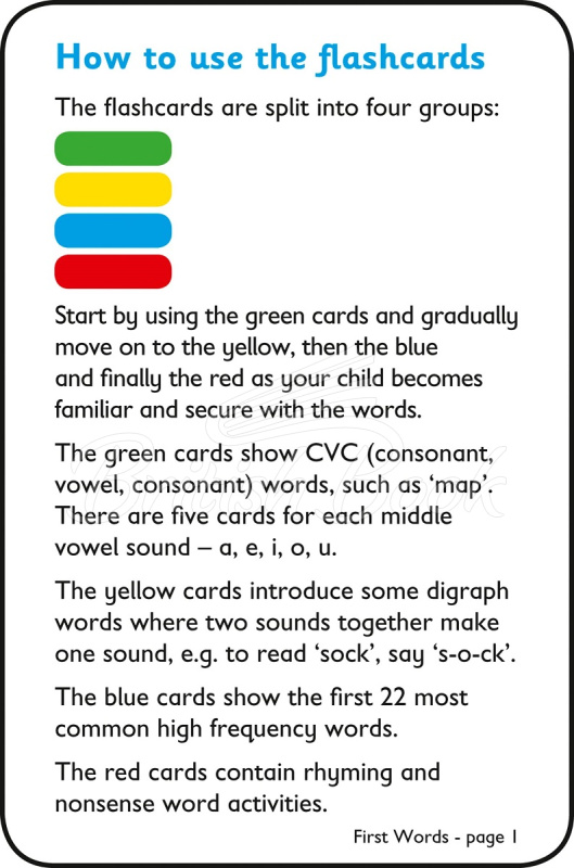 Картки Collins Easy Learning Preschool: First Words Flashcards зображення 3