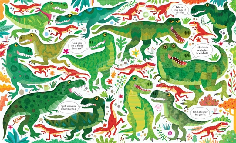Пазл Usborne Book and Jigsaw: Dinosaurs зображення 2