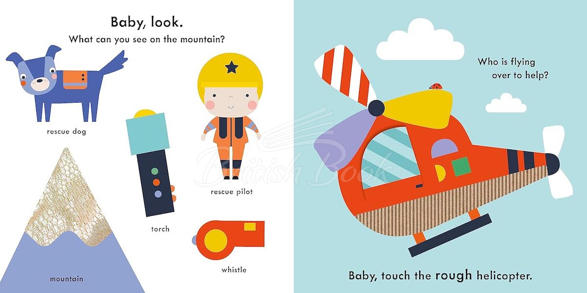 Книга Baby Touch: Rescue Vehicles (A Touch-and-Feel Playbook) изображение 3