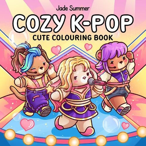 Книга Cozy K-Pop Cute Coloring Book зображення