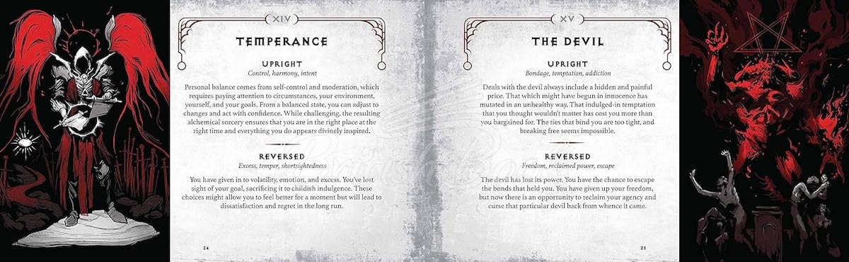 Карты таро Diablo: The Sanctuary Tarot Deck and Guidebook изображение 6