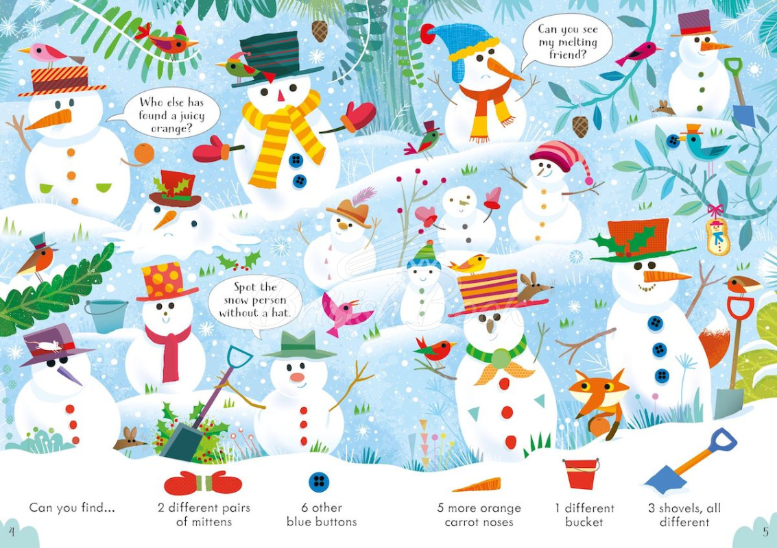 Книга Look and Find Puzzles: Wintertime зображення 1