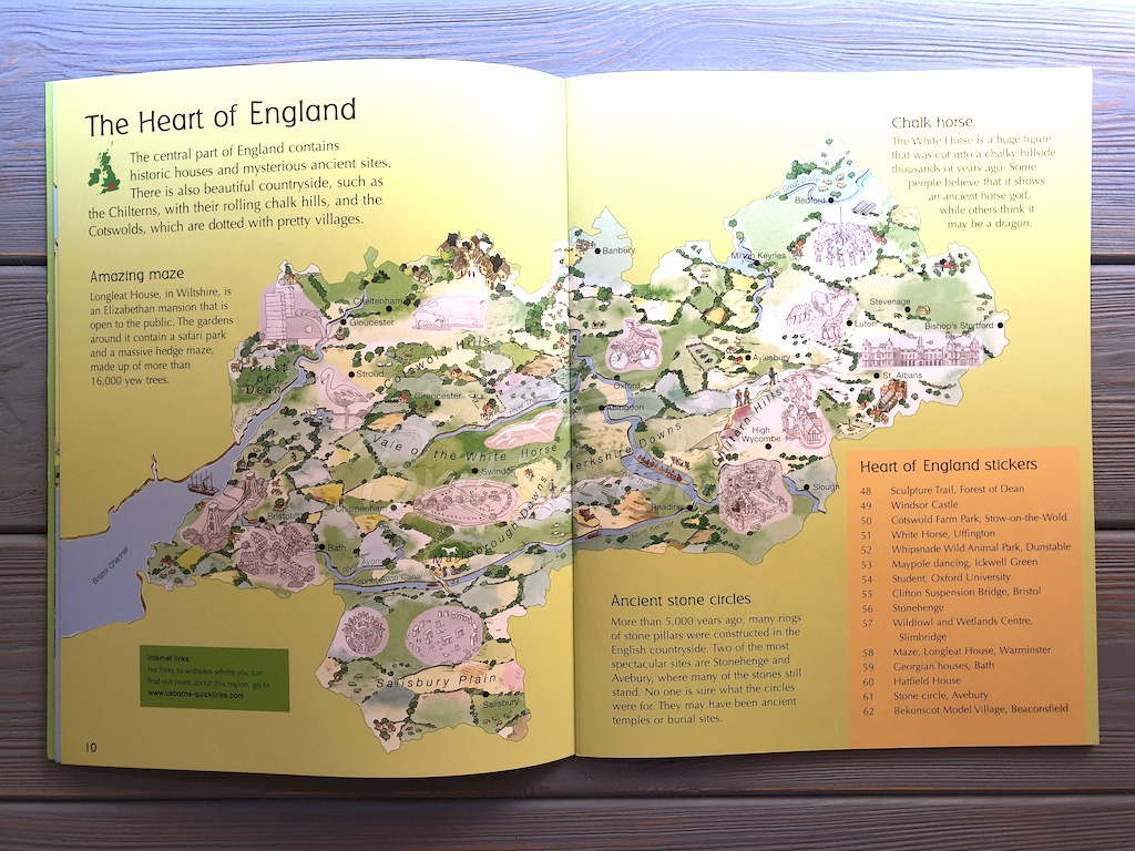 Книга Sticker Atlas of Britain and Northern Ireland зображення 4