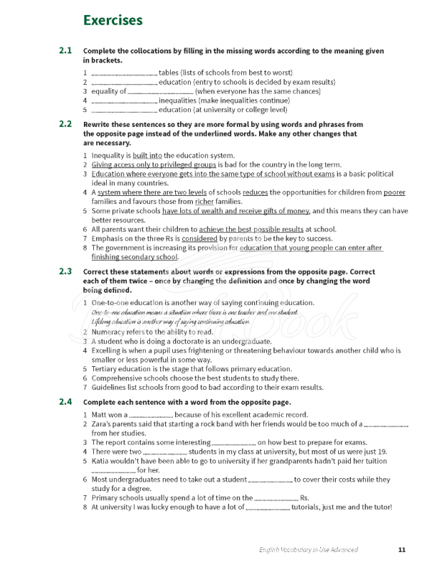 Книга English Vocabulary in Use Third Edition Advanced and answer key изображение 6