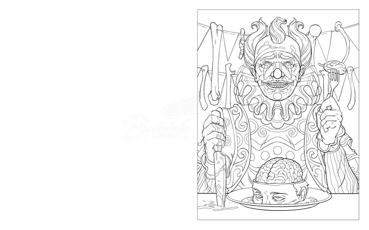 Книга The Totally Gruesome Horror Colouring Book изображение 2