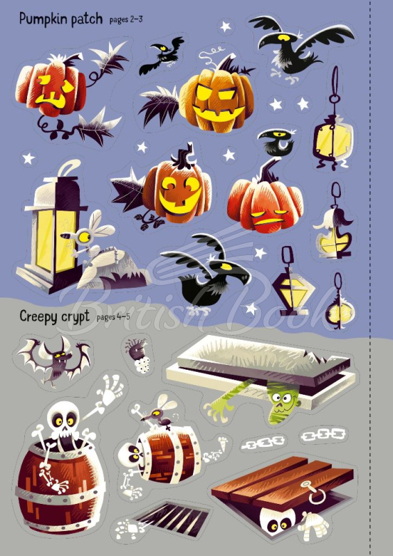Книга Sparkly Halloween Sticker Book зображення 2