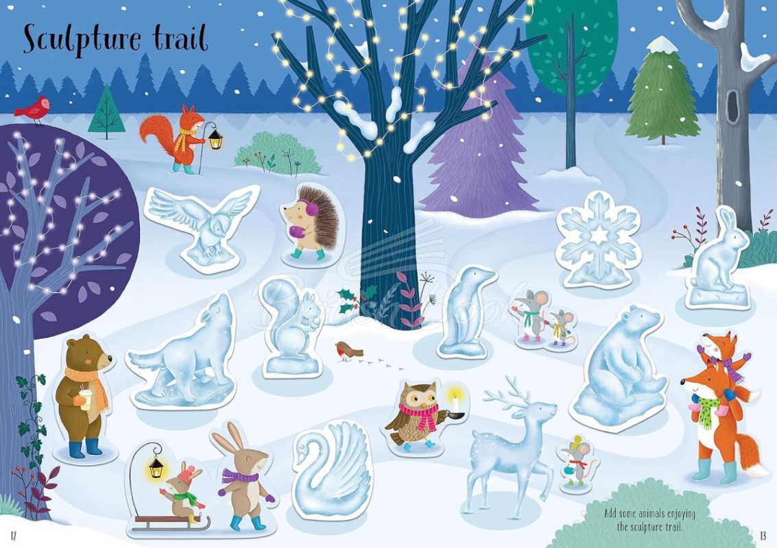 Книга Sparkly Winter Sticker Book зображення 1