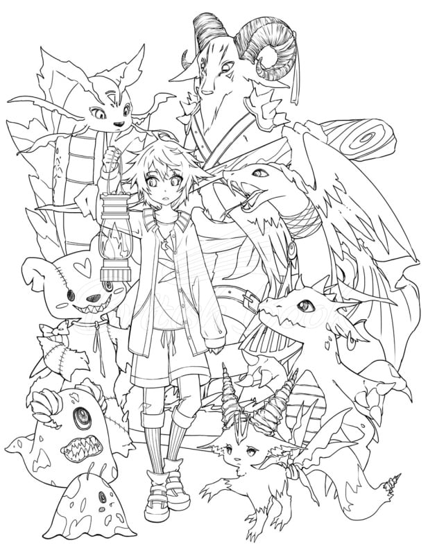 Книга Curiously Cute Manga: A Colouring Book зображення 4
