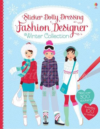 Книга Sticker Dolly Dressing: Fashion Designer Winter Collection зображення