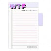 WTF Sticky Note with Tabs Pad