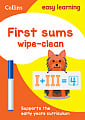 Collins Easy Learning Preschool: First Sums Wipe Clean Activity Book
