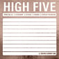 High Five Metallic Sticky Notes