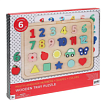 Numbers + Shapes + Colors Wooden Tray Puzzle