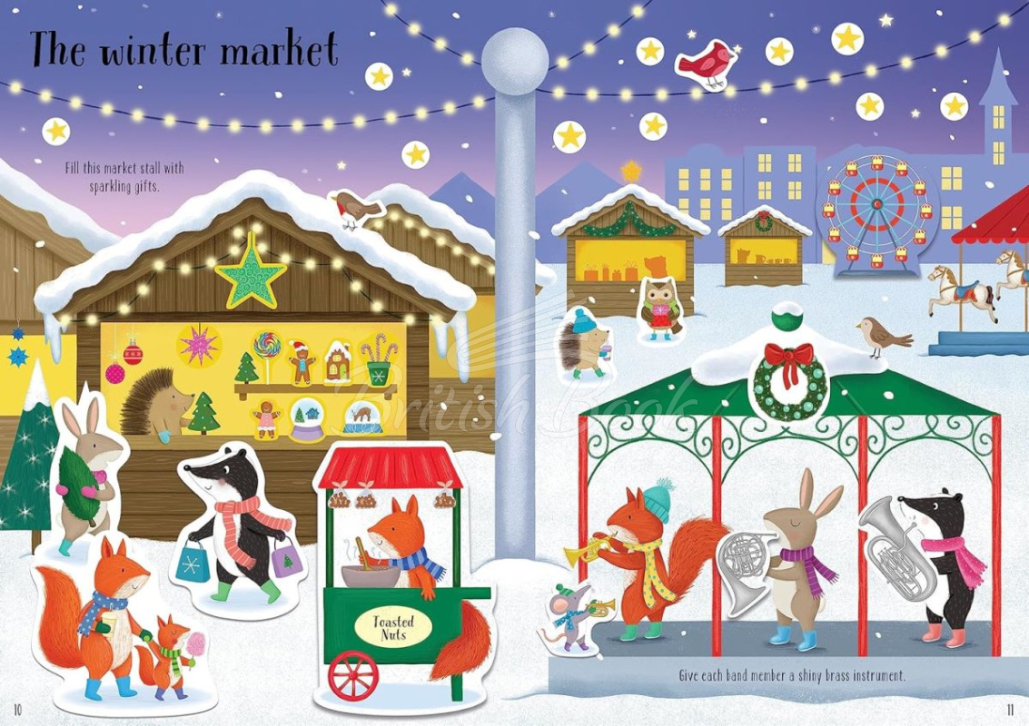 Книга Sparkly Winter Sticker Book зображення 3