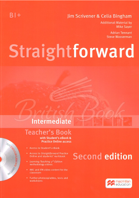 Книга для вчителя Straightforward Second Edition Intermediate Teacher's Book with Student's eBook and Practice Online Access зображення