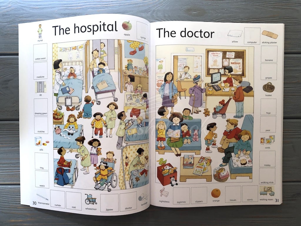 Книга First Thousand Words in English Sticker Book зображення 3
