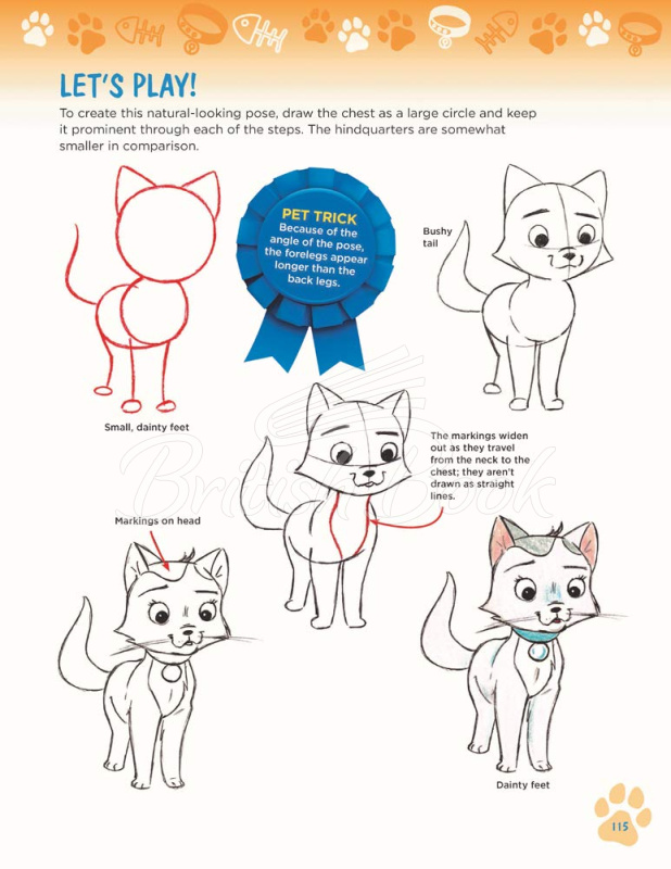 Книга How to Draw Dogs and Cats from Simple Templates зображення 5