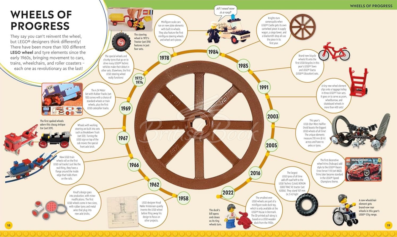 Книга LEGO Timelines: A Visual Journey Through Ten Decades of LEGO History зображення 4