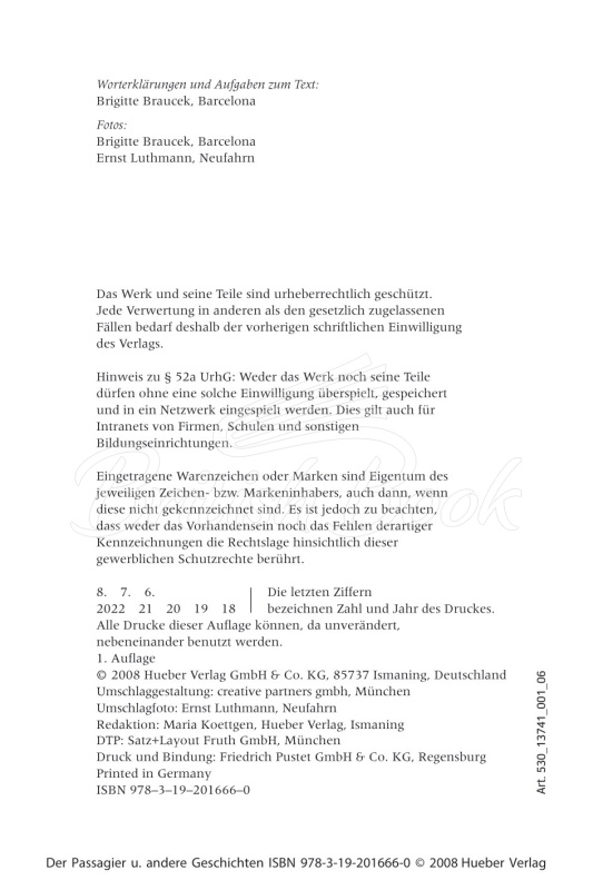 Книга Kurzgeschichten Niveau B1 Der Passagier und andere Geschichten зображення 3