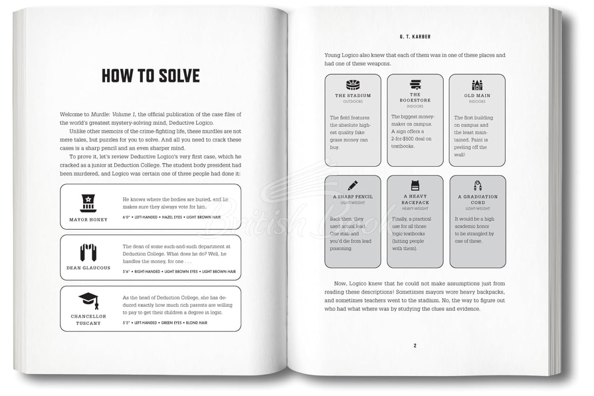 Книга Murdle Volume 2: 100 Elementary to Impossible Mysteries to Solve Using Logic, Skill, and the Power of Deduction зображення 1