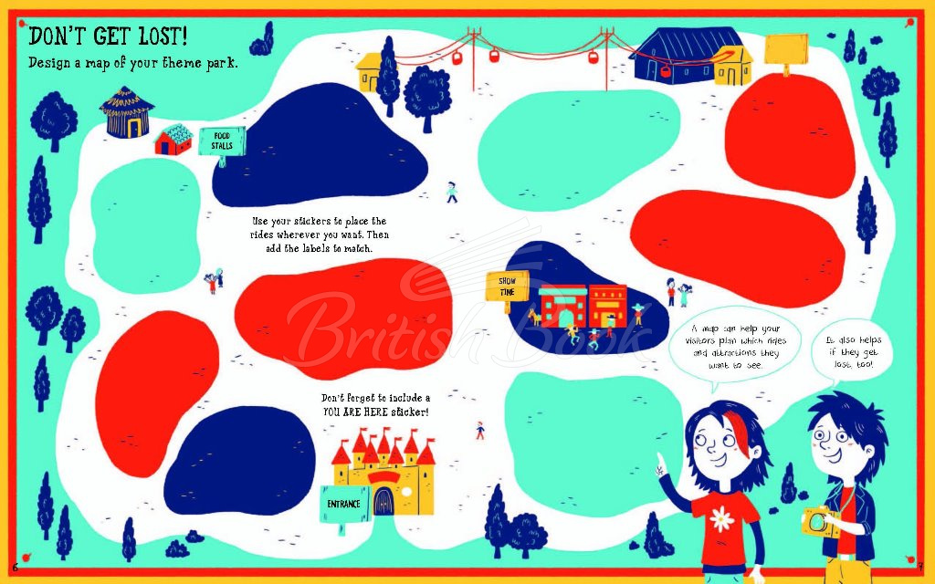 Книга Sticker World: Theme Park изображение 3