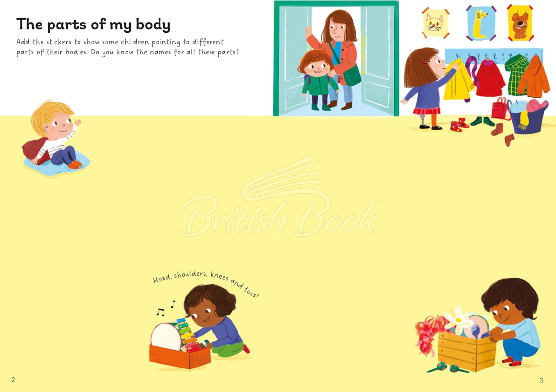 Книга Little First Stickers: My Body зображення 1