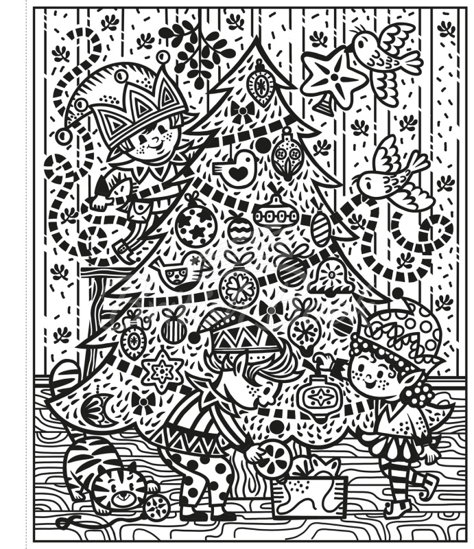 Книга Santa and the Elves Magic Painting Book зображення 3