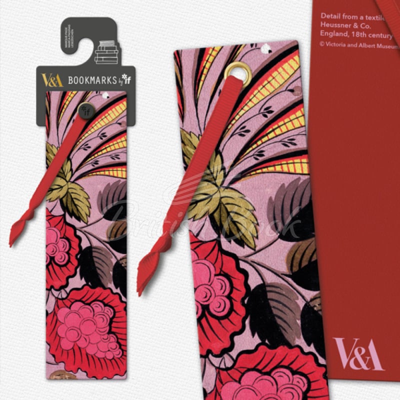 Закладка V&A Bookmarks: Pink Berry Textile изображение 1