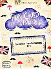 Fun Card English: Sentence Transformations #1