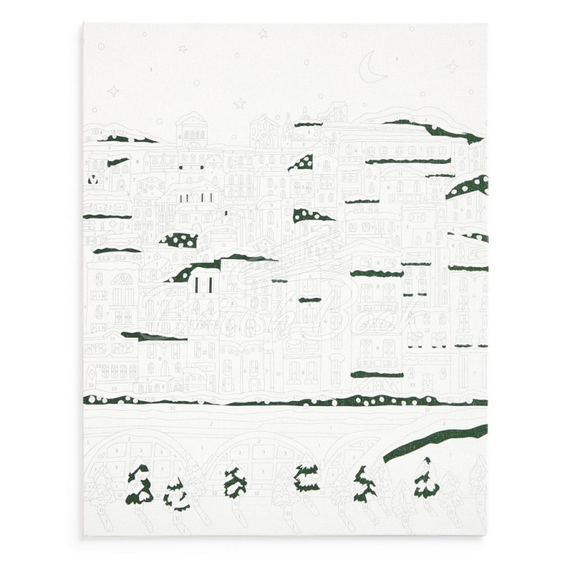 Набор для творчества Snowy City Paint by Number Kit изображение 4