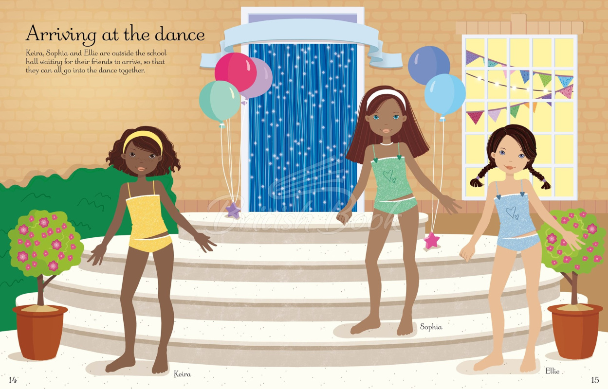 Книга Sticker Dolly Dressing: School Dance изображение 4