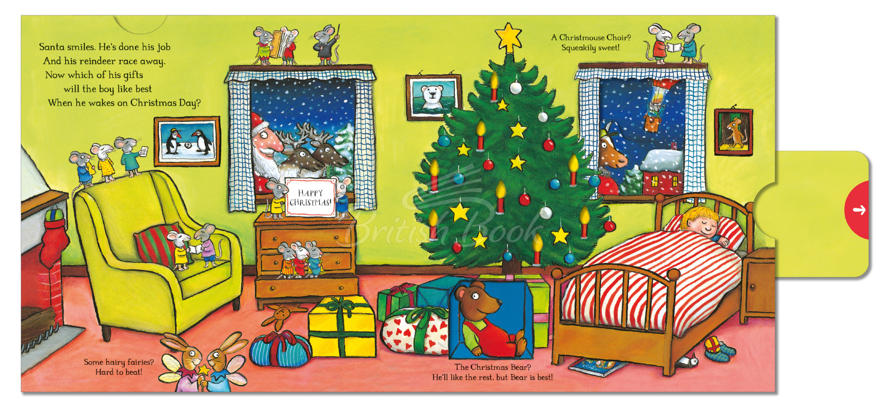 Книга The Christmas Bear (A Push, Pull and Slide Book) зображення 4