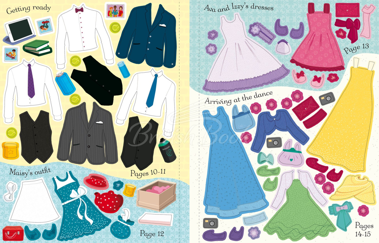 Книга Sticker Dolly Dressing: School Dance изображение 5