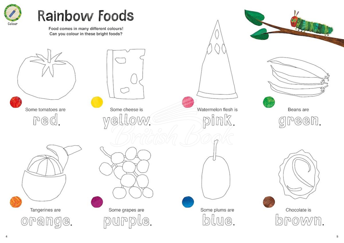 Книга The Very Hungry Caterpillar's Feast Sticker and Colouring Book ...