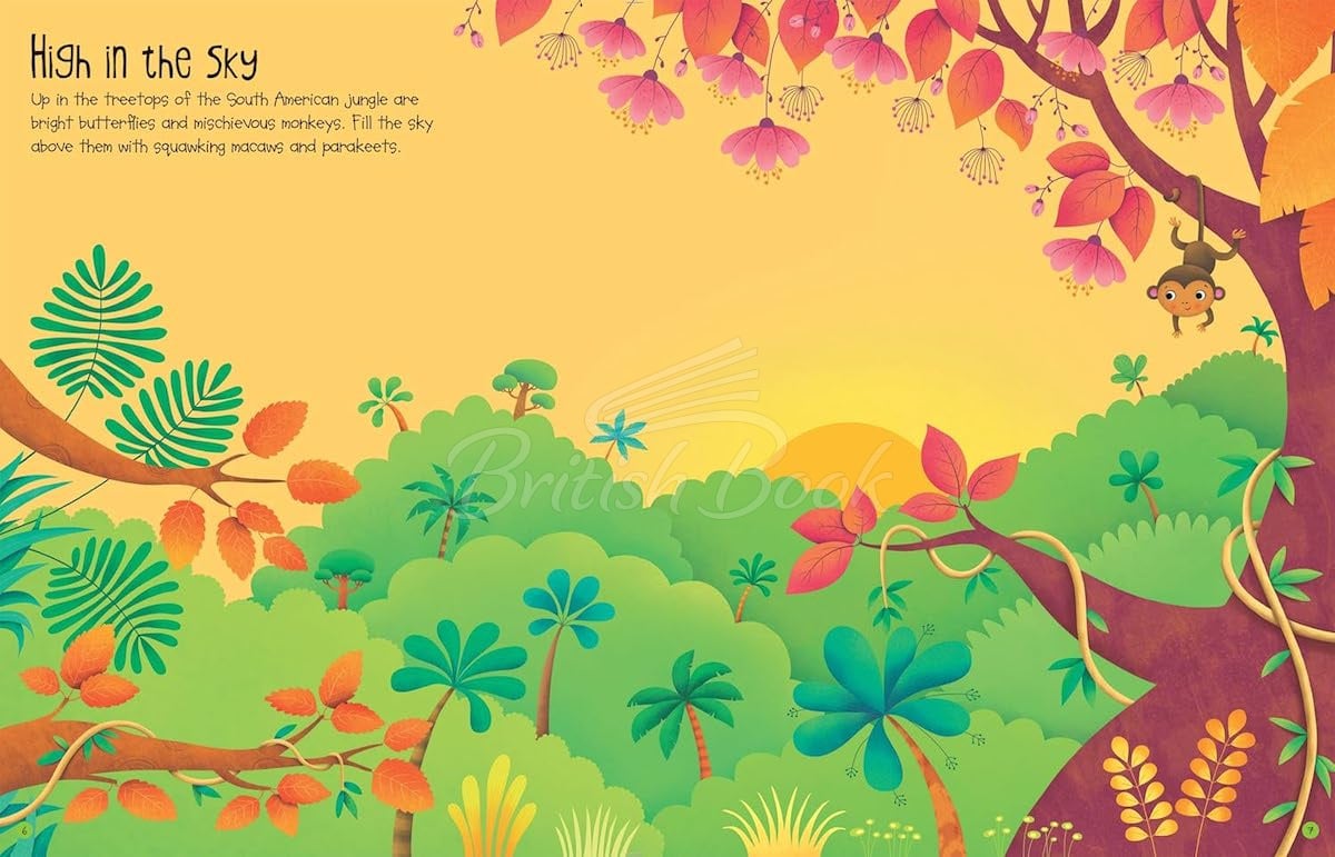 Книга First Sticker Book: Jungle изображение 1