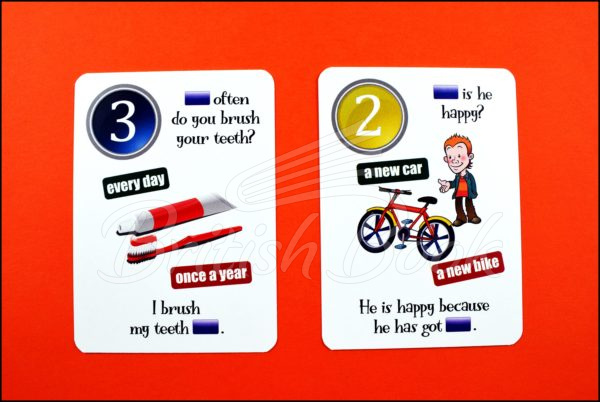 Карточки Fun Card English: Who, When, Where... изображение 5