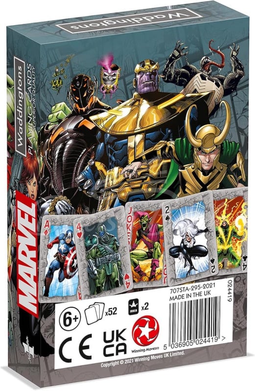 Гральні карти Waddingtons No.1 Playing Cards Marvel Universe зображення 1