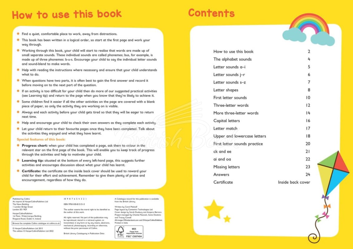 Книга Collins Easy Learning Preschool: abc Workbook (Ages 3-5) изображение 1