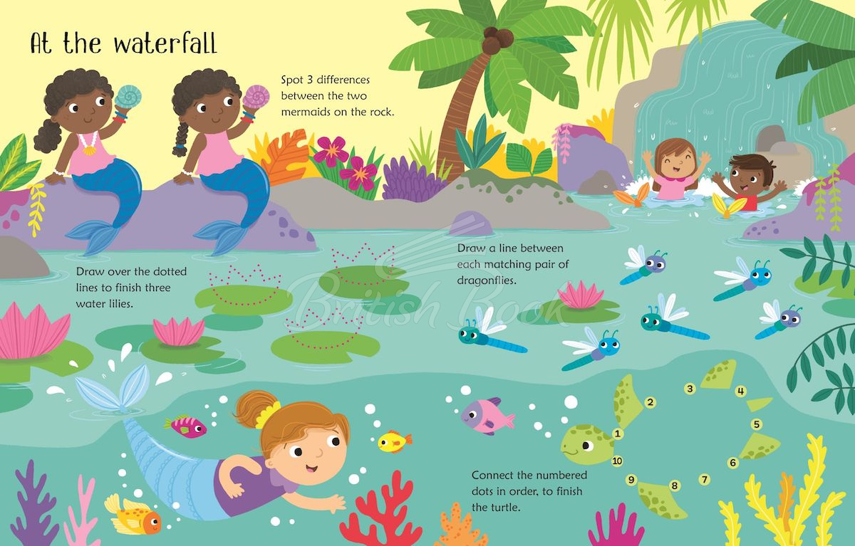 Книга Wipe-Clean Mermaid Activities изображение 3
