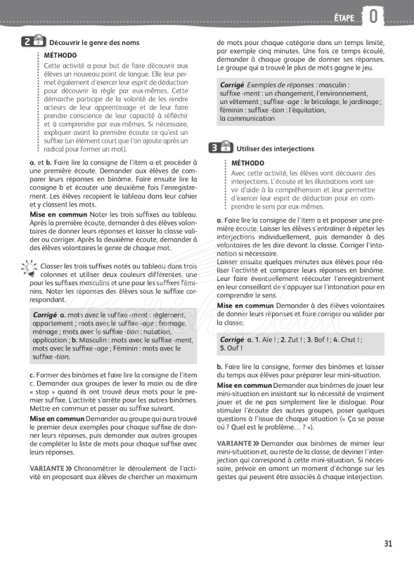 Книга для учителя Adomania 3 Guide pédagogique изображение 4