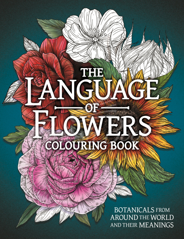 Книга The Language of Flowers Colouring Book: Botanicals from Around the World and their Meanings изображение