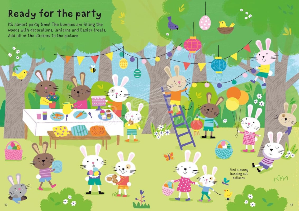 Книга Little First Stickers: Easter Bunnies изображение 2