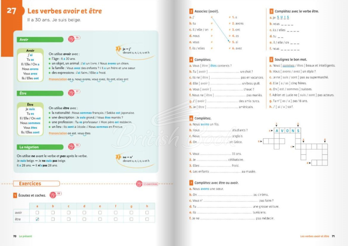 Учебник Exercices de Grammaire et conjugaison A1 изображение 6